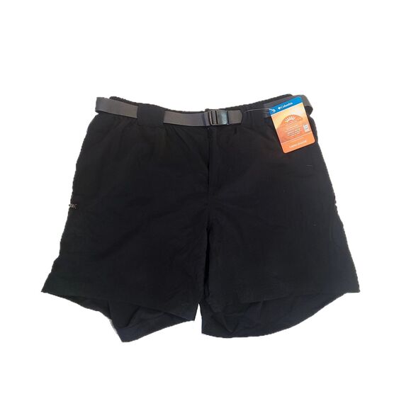 Columbia | NWT Black Sandy River Active Outdoor UPF Cargo Shorts, Size L (12-14) - Picture 3 of 9